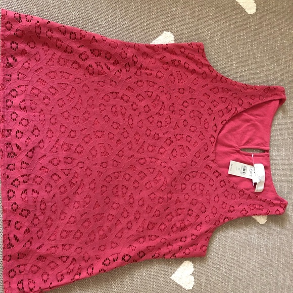 LOFT Tops - Tank lace top